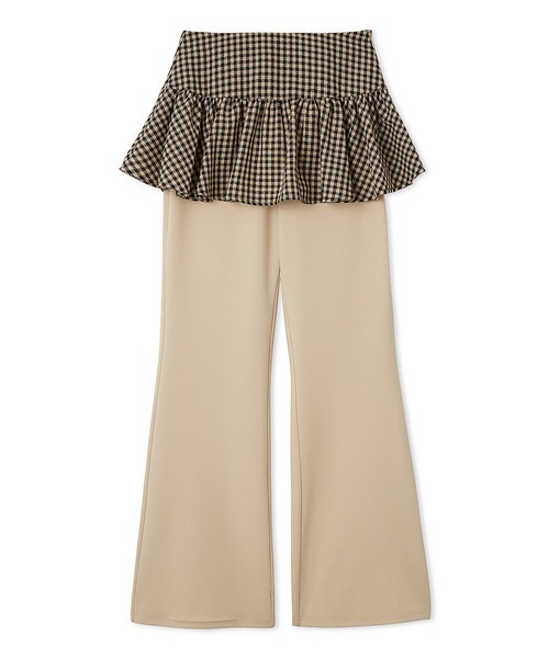 LILY BROWN（リリーブラウン） パンツ レイヤードフレアパンツ