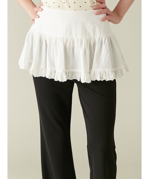 LILY BROWN（リリーブラウン） パンツ レイヤードフレアパンツ