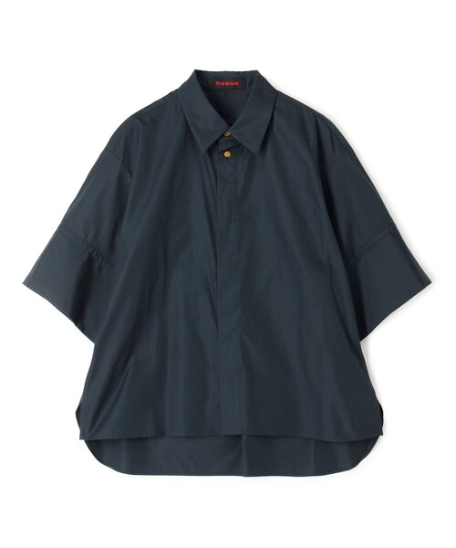 「CABaN」 半袖シャツ FREE ネイビー レディース