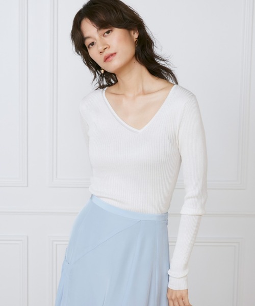 ニット セーター casheartシルクリブニット 「la veille by SUPERIOR CLOSET」 レディース