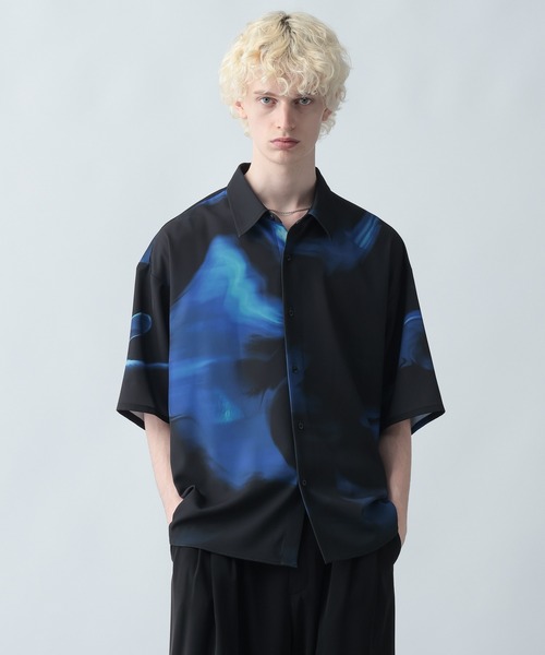 【極美品】完売品:HARE スノーガラプリーツシャツ 極美品】完売品:HARE スノーガラプリーツシャツ