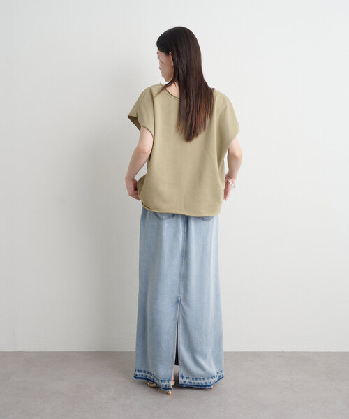 値下げ不可 タグ付新品 omekashi オフショルスウェット カーキ
