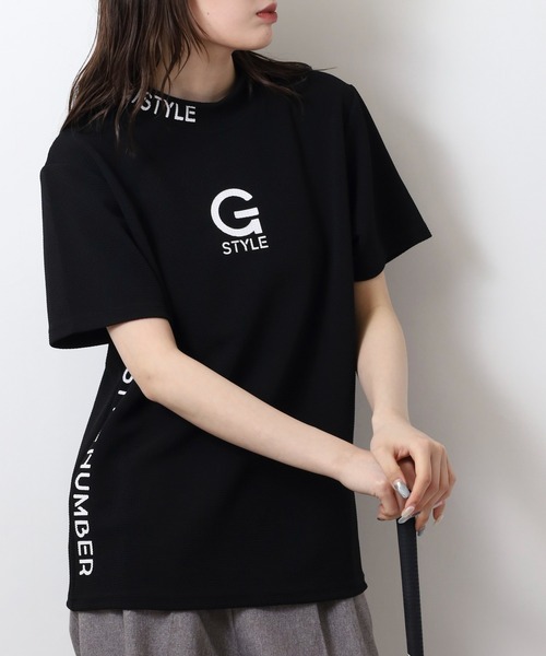 インヴェル　レディース半袖ＴシャツＧ FUNALIVE tシャツ ドライ モックネック ロゴ 半袖Tシャツ メンズ