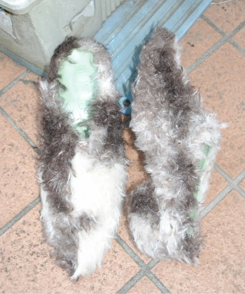 musubore パンプス pointed toe fur mule / ポインテッドトゥ
