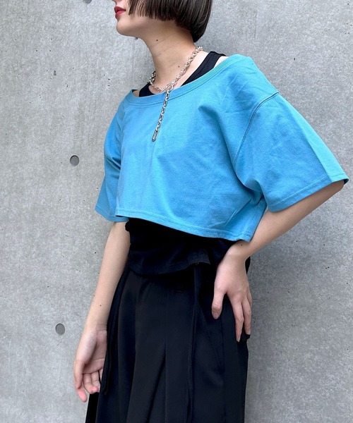 PAGEBOY（ページボーイ） tシャツ 半袖 オフショルTドロストタンク