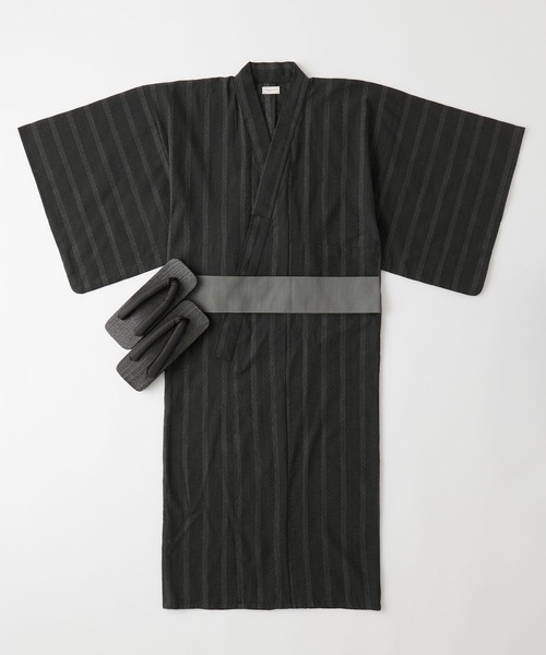 THE CRAFT CREW PRODUCTS 浴衣 縞しじら織り浴衣 3点セット「浴衣＋帯