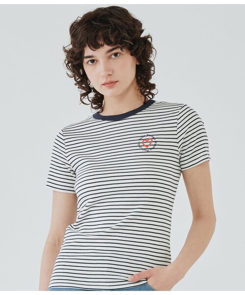 tシャツ PBプリントクルーネック半袖Ｔシャツ レディース PETIT BATEAU tシャツ PBプリントクルーネック半袖Tシャツ