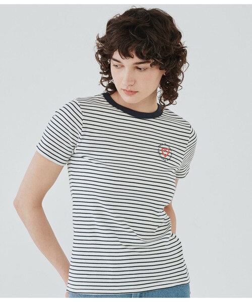 tシャツ PBプリントクルーネック半袖Ｔシャツ レディース PETIT BATEAU tシャツ PBプリントクルーネック半袖Tシャツ