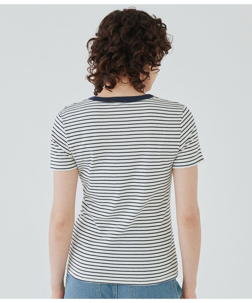PETIT BATEAU tシャツ PBプリントクルーネック半袖Tシャツ