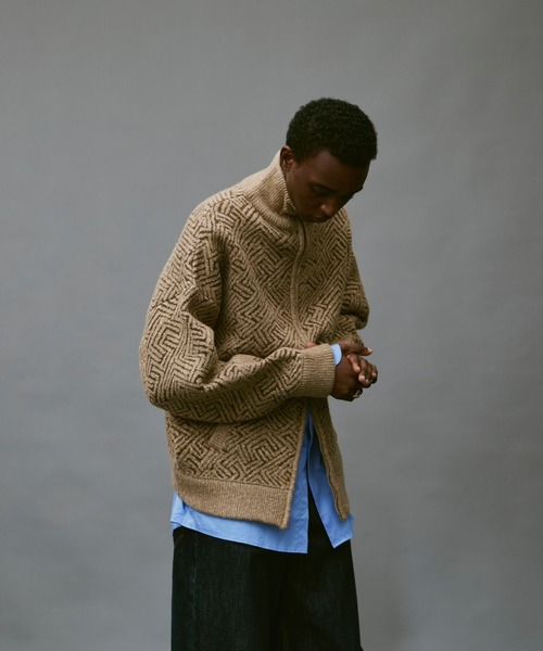 「soerte」 カーディガン 2 ブラック メンズ_画像5