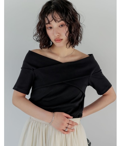 Re:EDIT tシャツ 「2025 SUMMER COLLECTION」2WAYリブカットソー