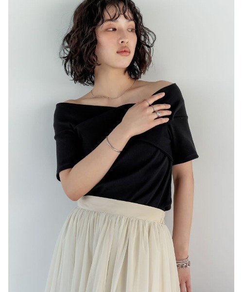 Re:EDIT tシャツ 「2025 SUMMER COLLECTION」2WAYリブカットソー