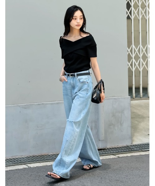 Re:EDIT（リエディ） tシャツ 「2025 SUMMER COLLECTION」2WAYリブ