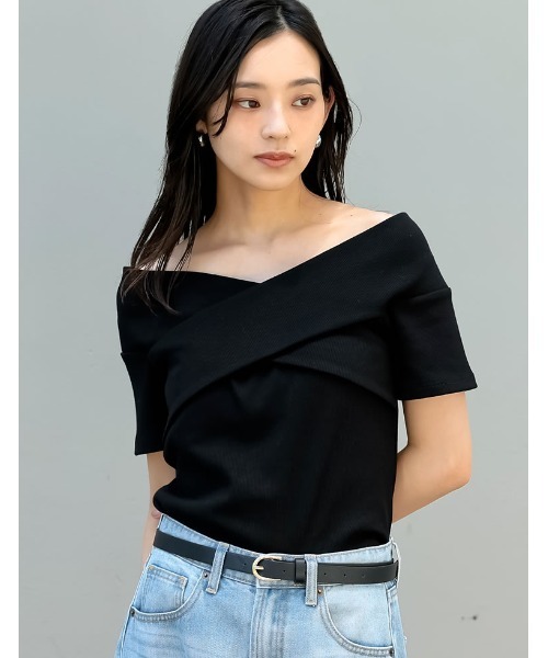 Re:EDIT tシャツ 「2025 SUMMER COLLECTION」2WAYリブカットソー