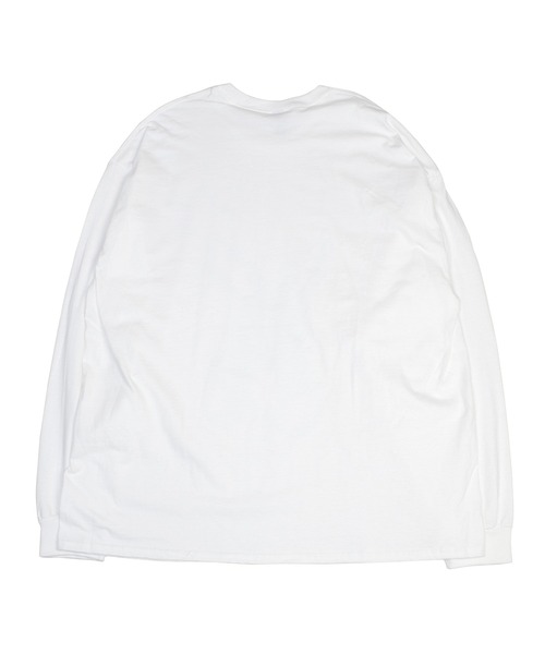 MILKBOY ハーネスプリント 長袖カットソー ホワイト　パラシュートT MILKBOY（ミルクボーイ） tシャツ BURNIN BUNNY L.S. Tシャツ メンズ