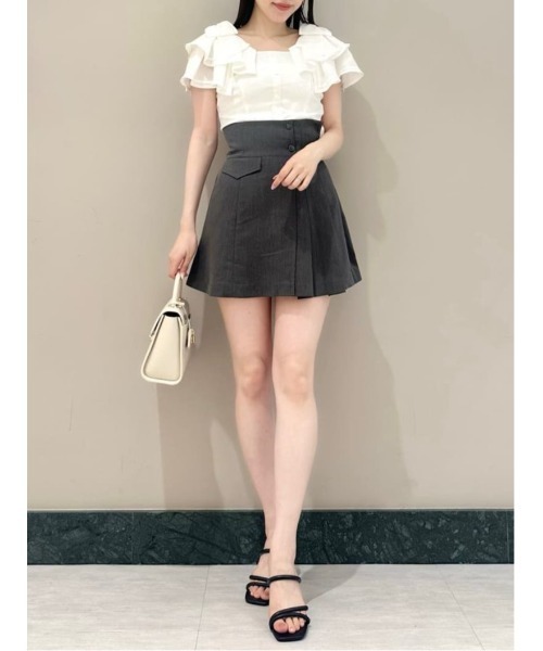 SNIDEL パンツ プリーツスカショーパン レディース : ZOZOTOWN