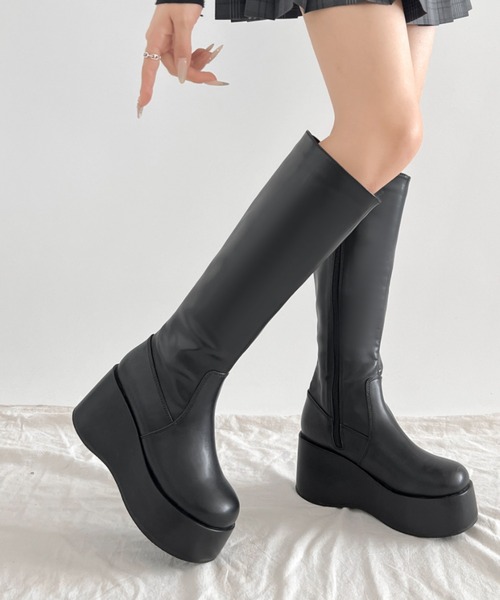 Shoes in Closet（シュークロ） ブーツ 「#防菌」 厚底