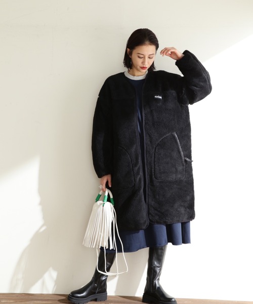 WILD THINGS（ワイルドシングス） ノーカラーコート FREE ブラック