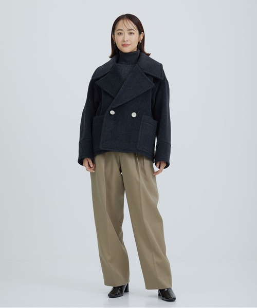 beautiful people（ビューティフルピープル） ピーコート 38 サックス