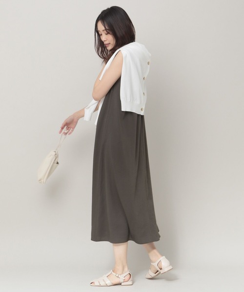 Elura 「Elura」 ノースリーブワンピース MEDIUM オフホワイト