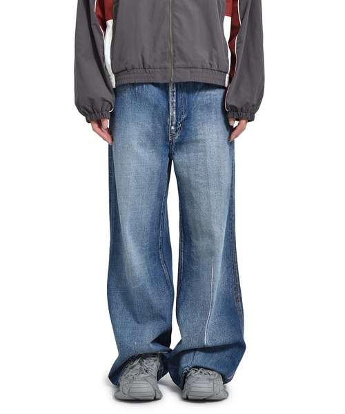 【美品】 FACETASM FOIL DENIM PANTS 25SS FACETASM（ファセッタズム） ジーンズ FOIL DENIM PANTS メンズ