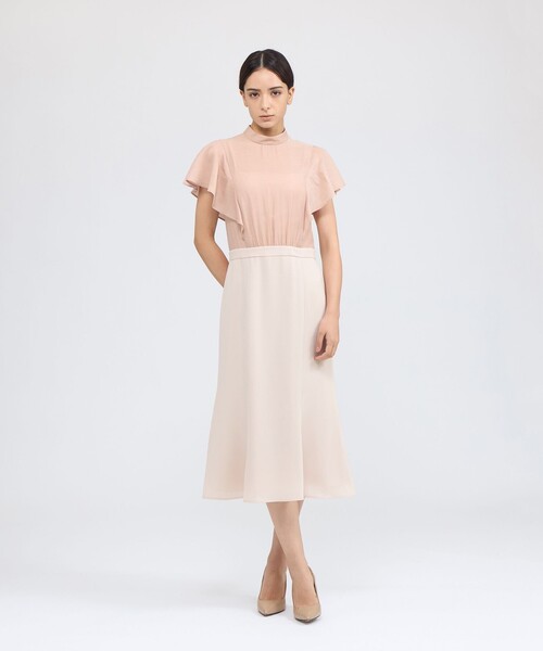 EPOCA（エポカ） ワンピース シフォンコンビ デザインドレス
