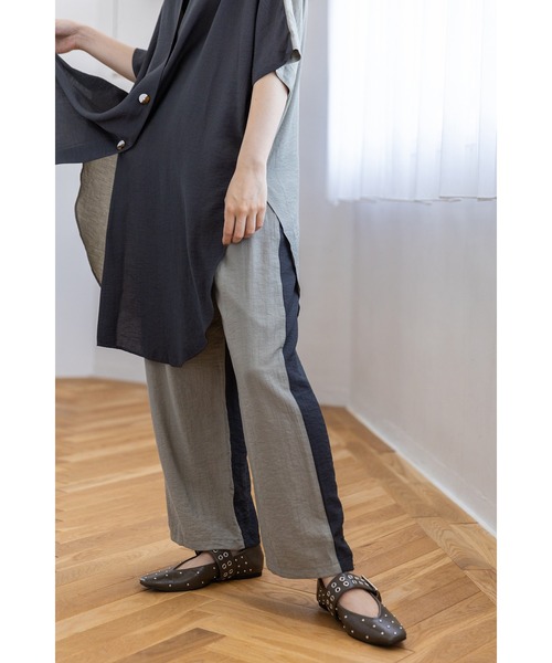 OSMOSIS（オズモーシス） パンツ 2WAYバイカラーパンツ レディース