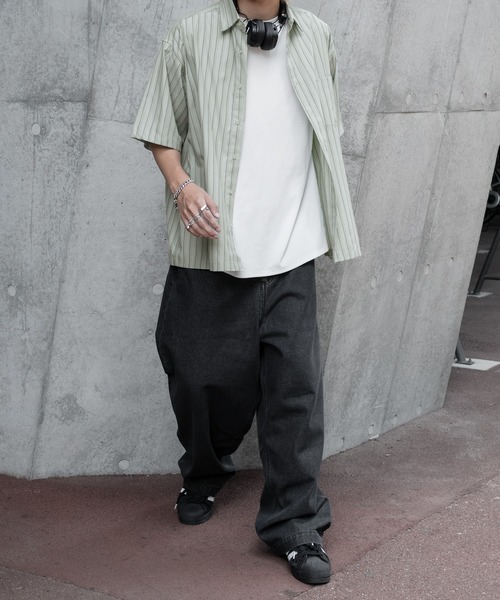 「kutir」 加工デニムパンツ LARGE ブラック メンズ