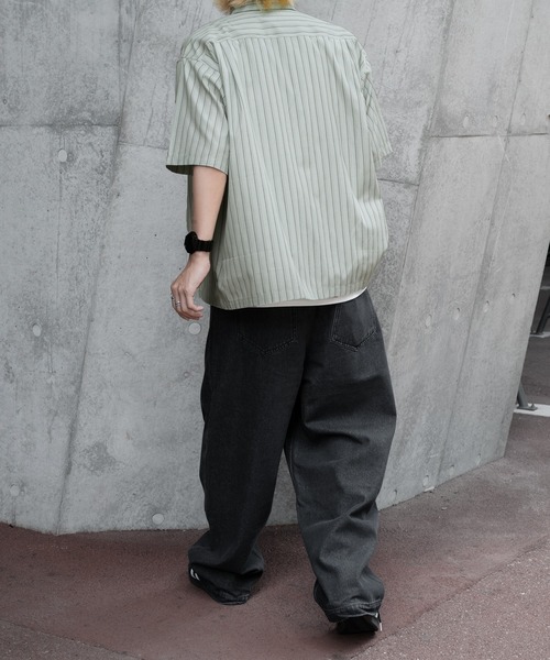 「kutir」 加工デニムパンツ LARGE ブラック メンズ