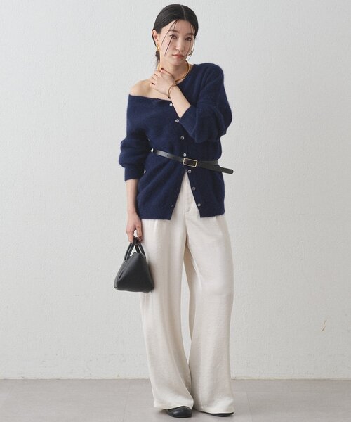 ニット セーター FURウール2WAYニットカーデ レディース Loungedress ニット セーター FURウール2WAYニットカーデ