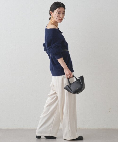ニット セーター FURウール2WAYニットカーデ レディース Loungedress ニット セーター FURウール2WAYニットカーデ