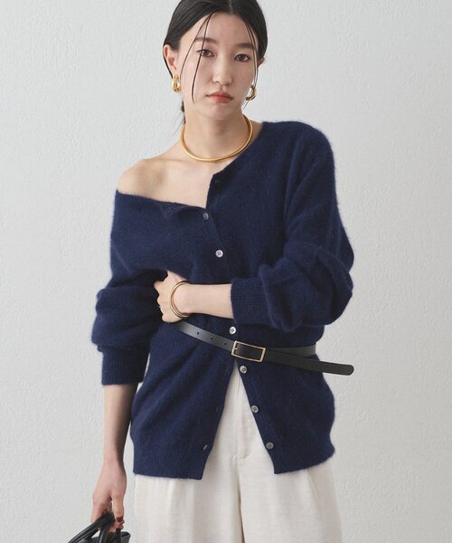 Loungedress ニット セーター FURウール2WAYニットカーデ