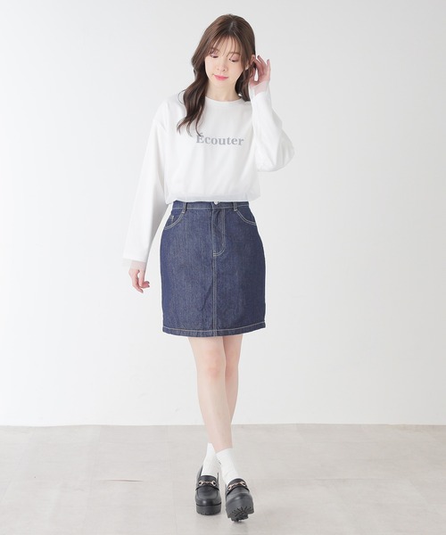 「Honeys」 長(zhǎng)袖カットソー S ホワイト レディース