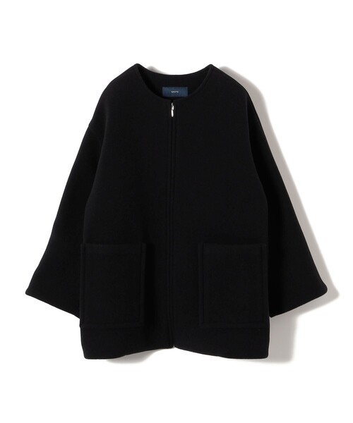 SHIPS（シップス） ノーカラーコート 36 オリーブ レディース