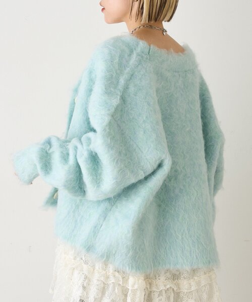 w closet（ダブルクローゼット） カーディガン 「25AW」MIXシャギーBIG