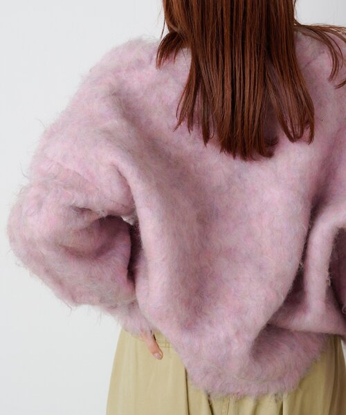 w closet（ダブルクローゼット） カーディガン 「25AW」MIXシャギーBIG