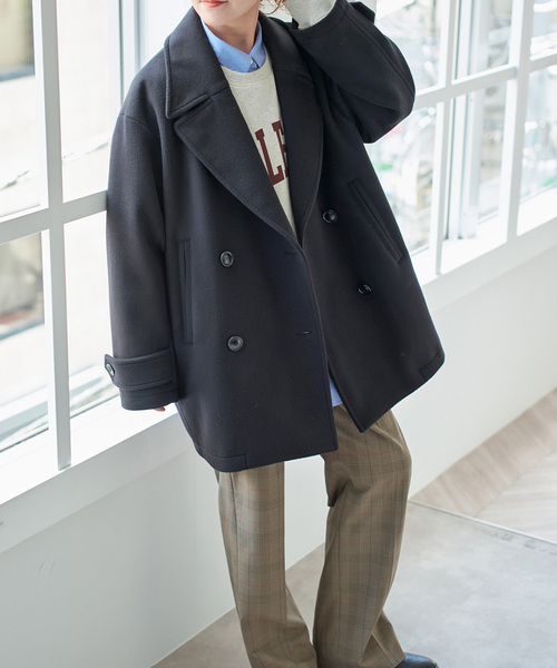 bv17. Spick&Span Pコート 黒 レディースMサイズ相当 Spick＆Span ピーコート pコート 「追加」TICCA / ティッカ