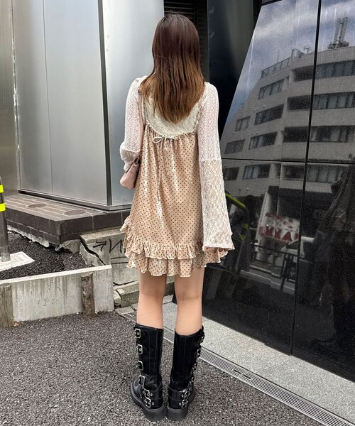 CIAOPANIC（チャオパニック） チュニック アソート柄ベロアキャミ