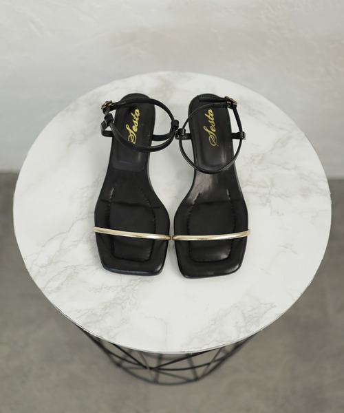 「SESTO」 ヒールサンダル M ブラック レディース_画像5