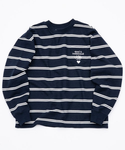kaoyorinakami トレーナー スウェット connie border sweat / コニー