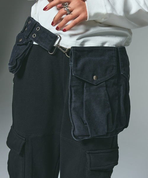 X-girl（エックスガール） ウエストポーチ ウエストバッグ EYELET BELT