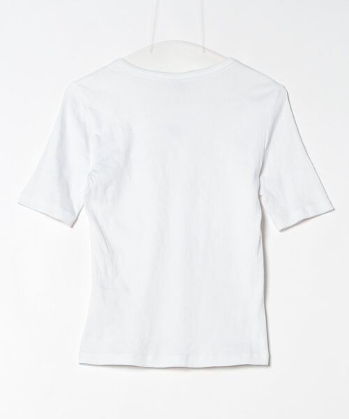 「BAUM UND PFERDGARTEN」 ワンポイント半袖カットソー S ホワイト レディース_画像2