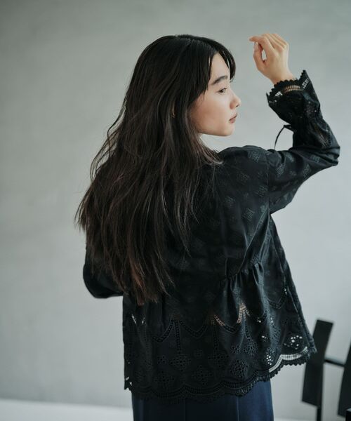 STRATA（エストラータ） tシャツ エンブロイダリーリボンスリーブ