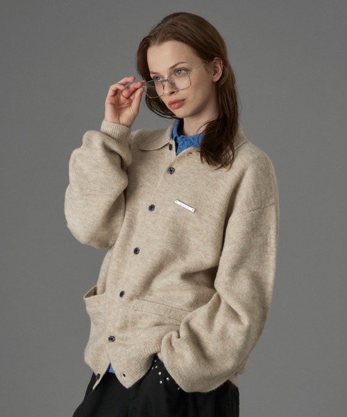 ONCILY（オンシェリー） カーディガン SILVER PLATE POLO KNIT