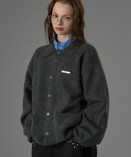 ONCILY（オンシェリー） カーディガン SILVER PLATE POLO KNIT