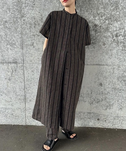 select MOCA by son」 半袖ワンピース FREE ブラウン レディース