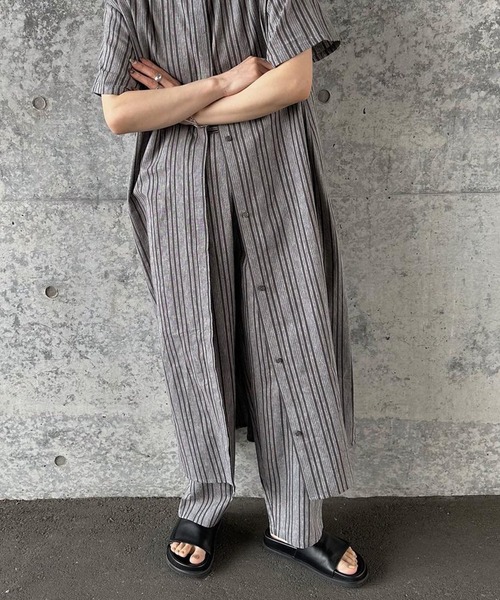 select MOCA by son」 半袖ワンピース FREE ブラウン レディース