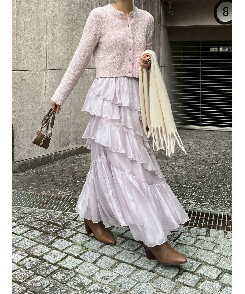 LILY BROWN（リリーブラウン） スカート ブライトシアーラッフル