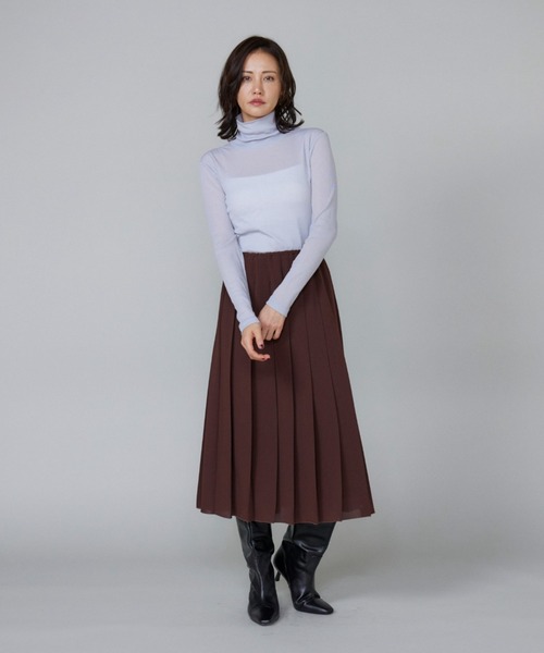 Le souk（ルスーク） tシャツ シアーテレコ ハイネックTシャツ