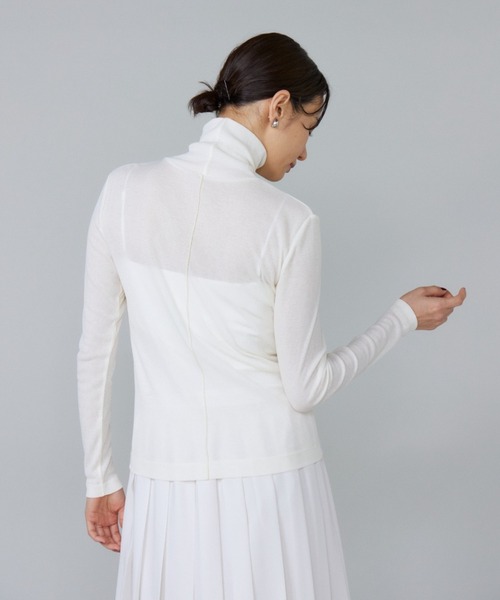 Le souk（ルスーク） tシャツ シアーテレコ ハイネックTシャツ